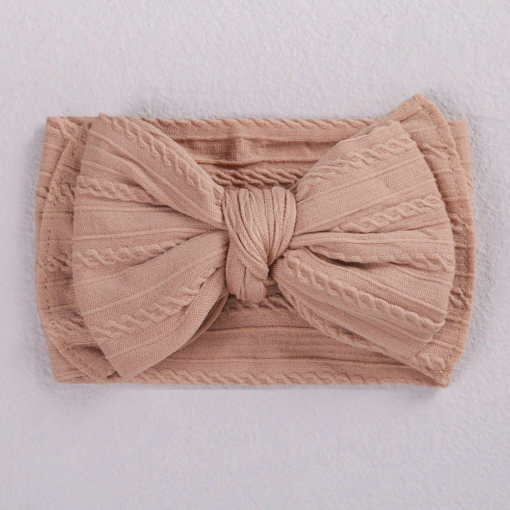 Wholesale Double-layer Bow Children's Nylon Headbands